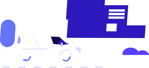 A van driving, showing Kraken’s ability to improve energy utility field operations