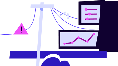 A power cable, representing Kraken's ability to create a smart grid, unlocking grid stability and demand side response